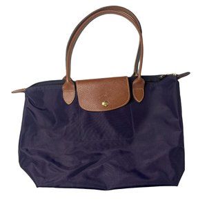 Longchamp Eggplant Purple Small Tote